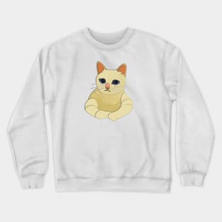 Paper Cut Cats Series! Sad Eyes Crewneck Sweatshirt